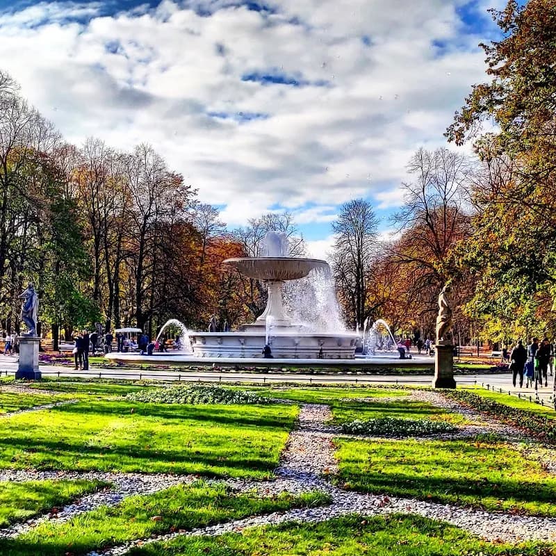 View of Saxon Garden in Warsaw, MZ