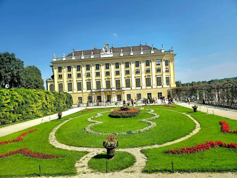 View of Schönbrunn Palace in Vienna, W