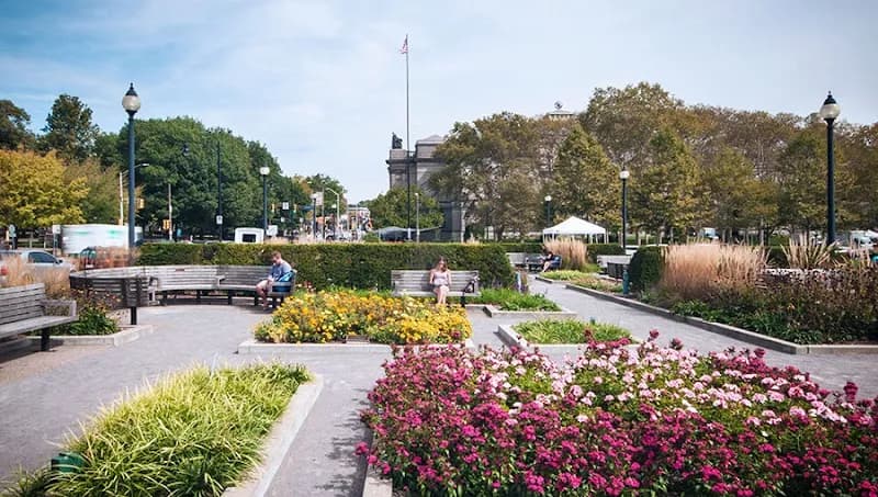 View of Schenley Plaza in Pittsburgh, PA