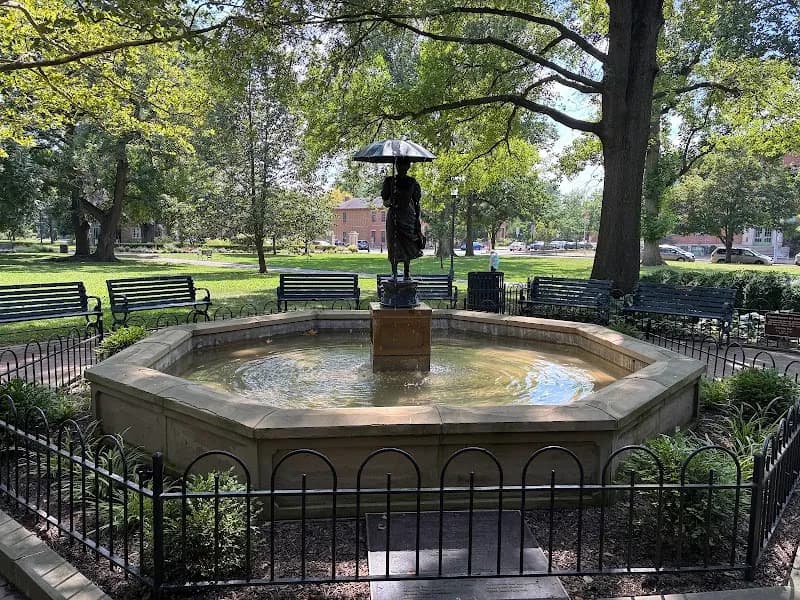 View of Schiller Park in German Village, OH