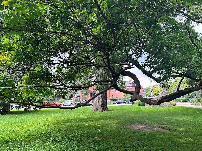 View of Schiller Park Playground in German Village, OH