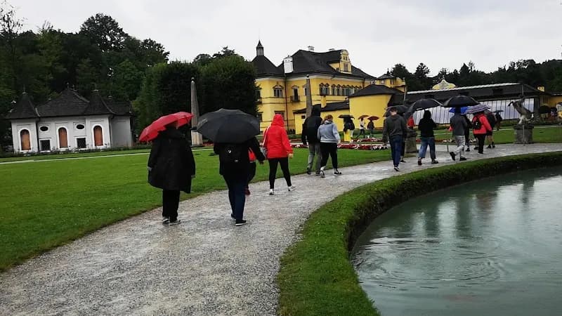 View of Schloss Hellbrunn Garten in Elsbethen, Salzburg