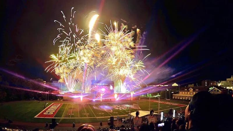View of Schoellkopf Field in Highland Park, TX