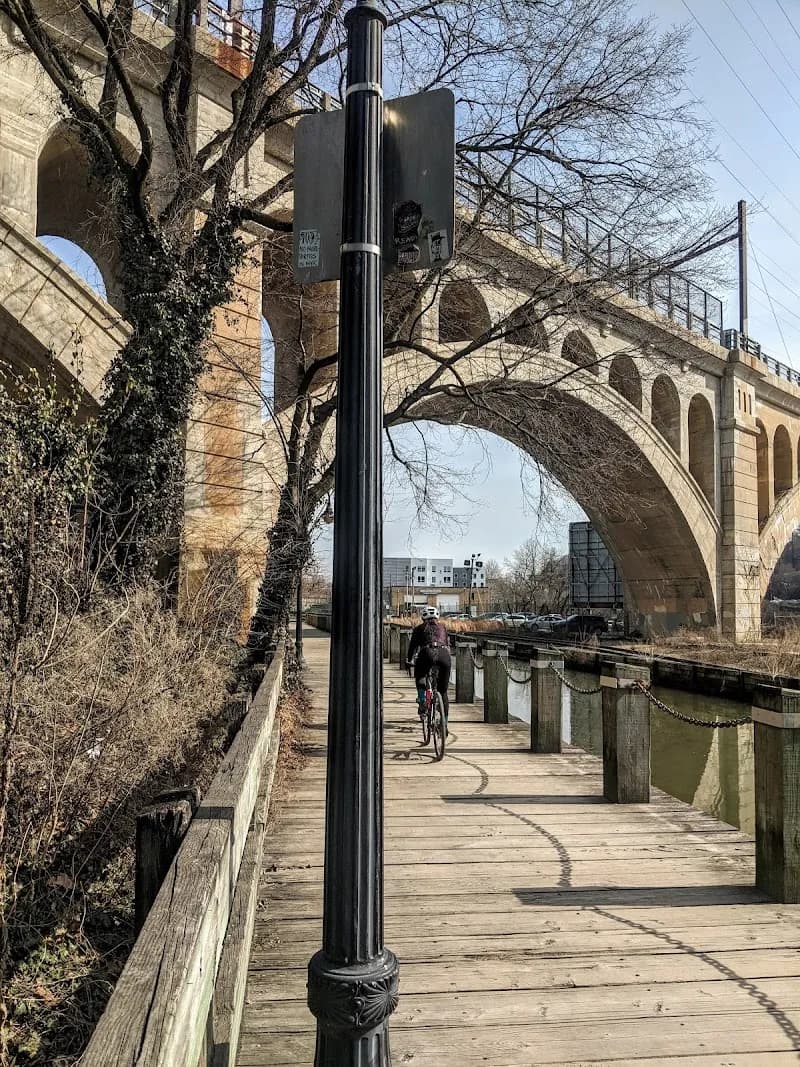 View of Schuylkill River Trail in Phoenixville, PA
