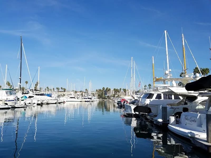 View of Seaside Lagoon in Redondo Beach, CA