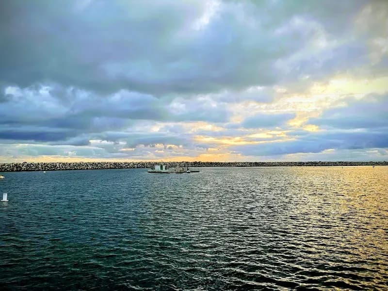View of Seaside Lagoon in Redondo Beach, CA