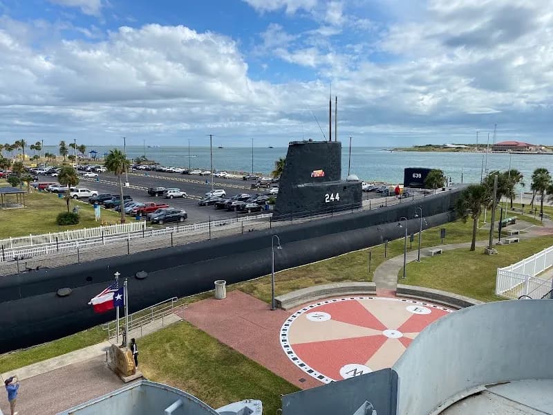 View of Seawolf Park in Galveston, TX