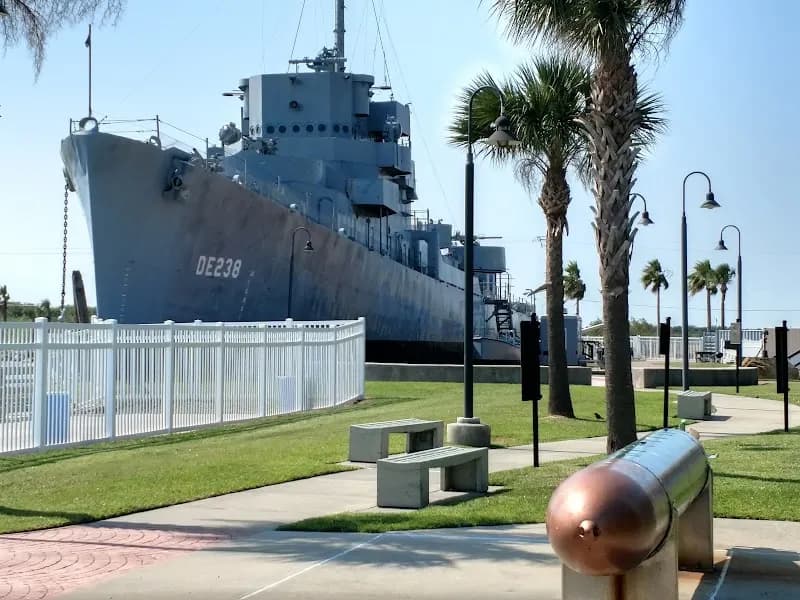 View of Seawolf Park in Galveston, TX
