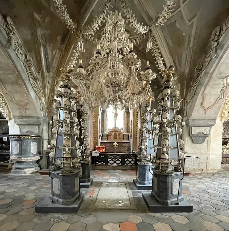View of Sedlec Ossuary in Kutná Hora, CZ