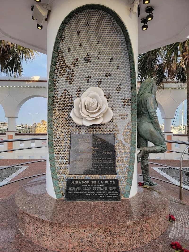 View of Selena Memorial Statue in Corpus Christi, TX
