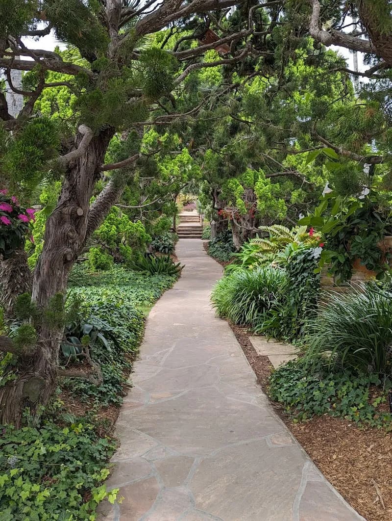 View of Self-Realization Fellowship Meditation Gardens in Encinitas, CA