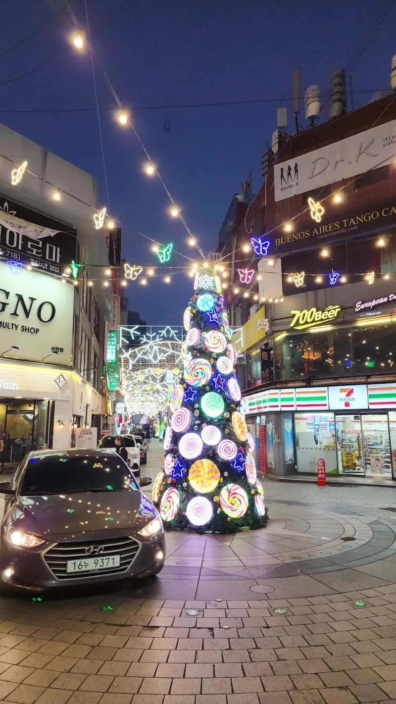 View of Seomyeon Ice Cream Alley in Seomyeon, Busan