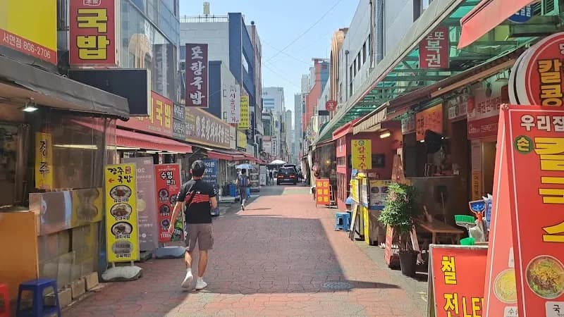 View of Seomyeon Market in Seomyeon, Busan
