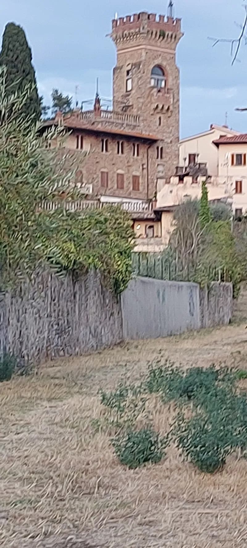 View of Settignano Historic Town Center in Settignano, Tuscany