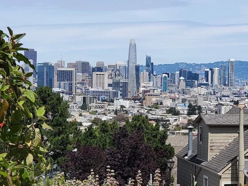 View of Seward Park Concrete Slides in San Francisco, CA