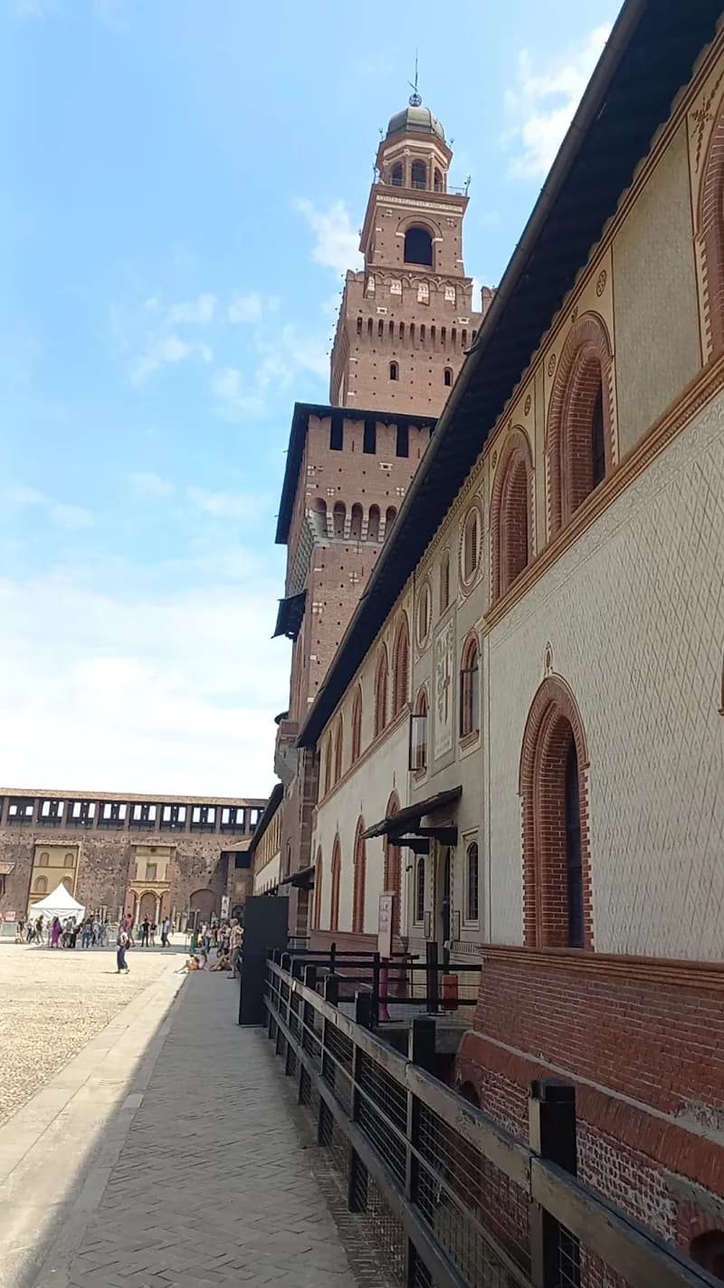 View of Sforzesco Castle in Milan, LM