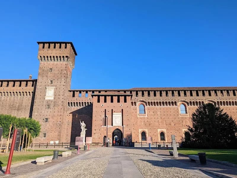 View of Sforzesco Castle in Milan, LM