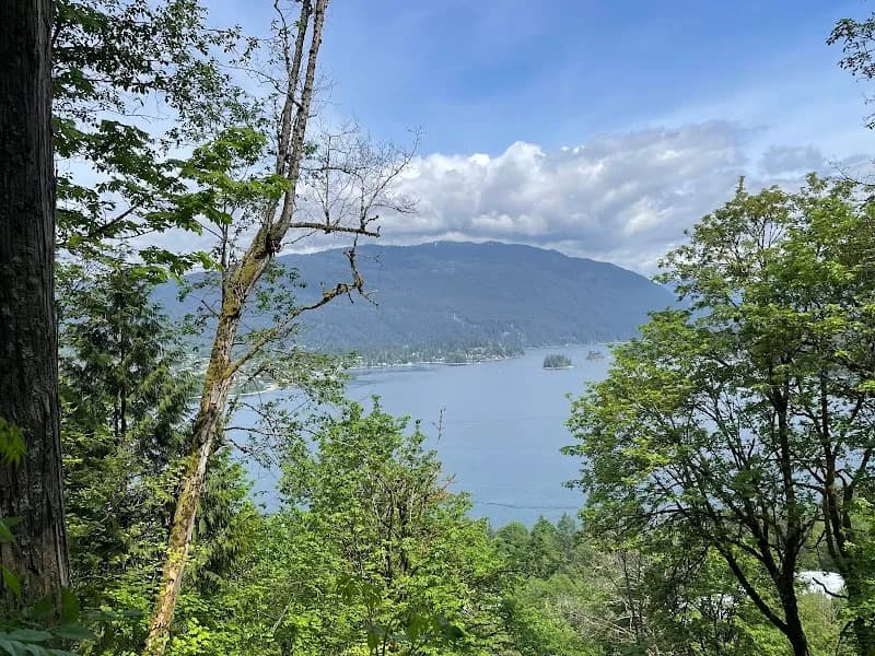 View of SFU Burnaby Campus - Simon Fraser University Hiking Trails in Burnaby, BC