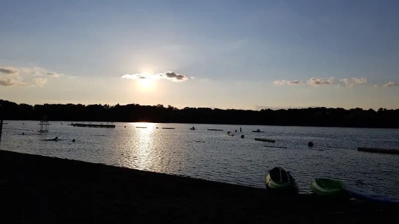 View of Shady Oak Beach in Eden Prairie, MN