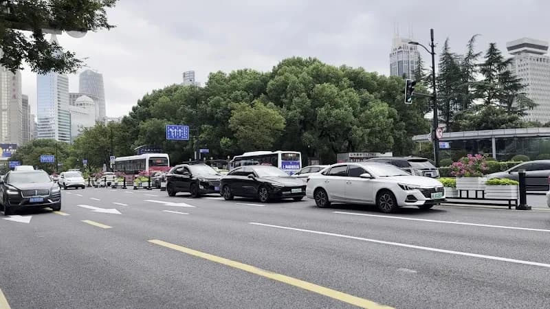 View of Shanghai Library Huangpu Branch in Huangpu, SH