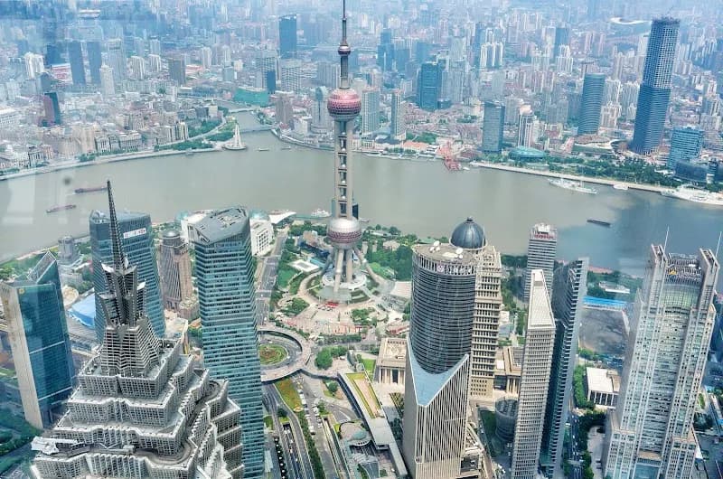 View of Shanghai Tower in Shanghai, SH