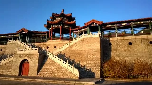 View of Shaoguan Lake Park in Changping District, Beijing