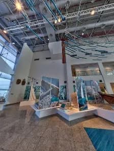 View of Sharjah Maritime Museum in Sharjah (Al Qasba), Dubai