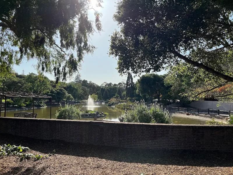 View of Sharon Park in Menlo Park, CA