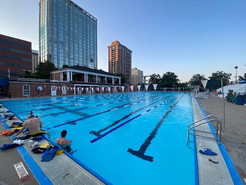 View of Shaw Park Aquatic Center in Clayton, MO