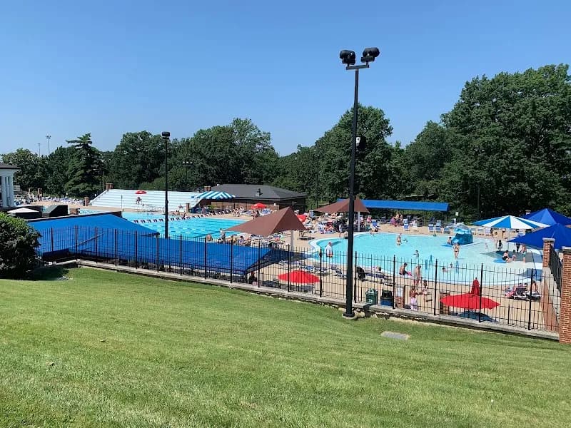 View of Shaw Park Aquatic Center in Clayton, MO