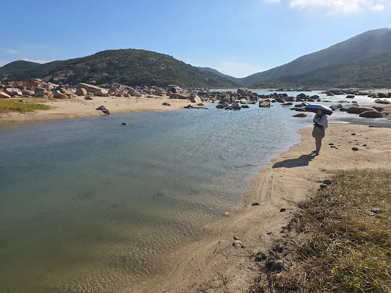 View of Shek Pai Wan Beach in Lamma Island, HK
