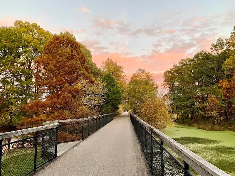Shelby Farms Greenline hiking area in Millington, TN