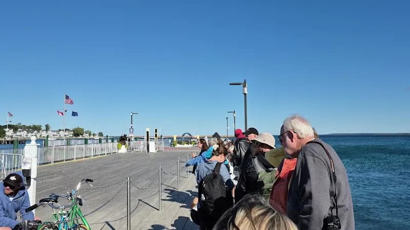 View of Shepler's Mackinac Island Ferry in Mackinac Island, MI