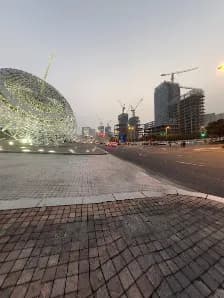 View of Shiji Boulevard in Pudong New Area, SH