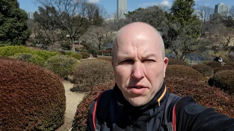 View of Shinjuku Gyoen National Garden in Tokyo, TK