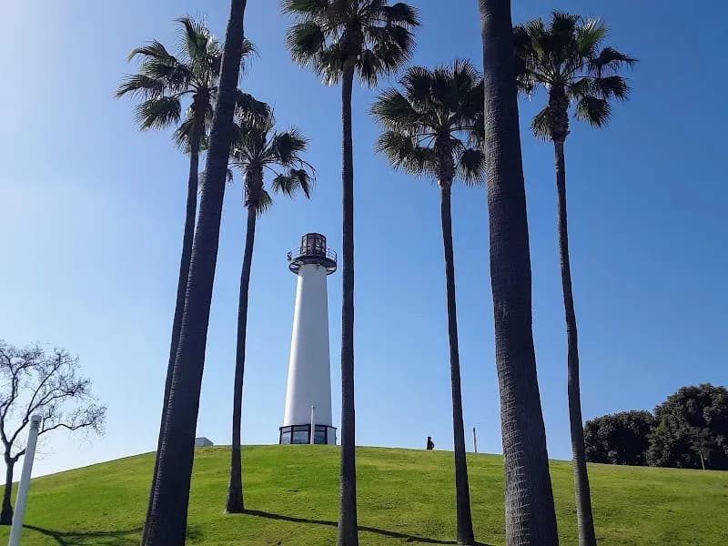 View of ShoreLine Aquatic Park in Long Beach, CA