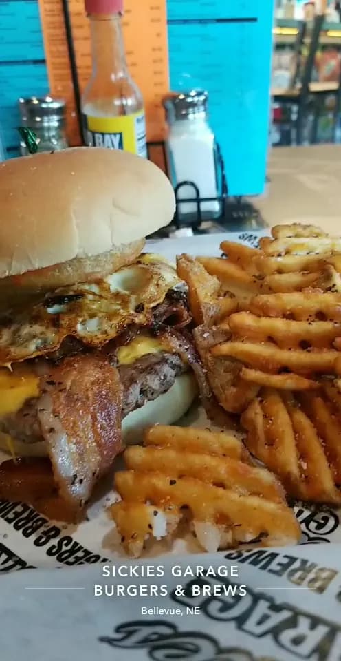 View of Sickies Garage Burgers & Brews in Papillion, NE