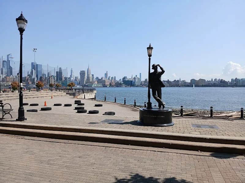 View of Sinatra Park in Hoboken, NJ