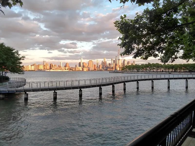 View of Sinatra Park in Hoboken, NJ