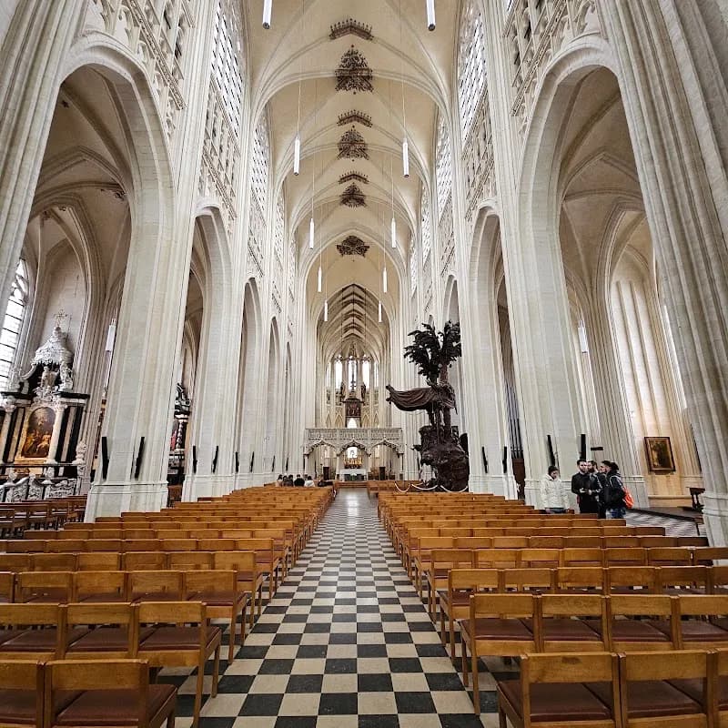 View of Sint-Pieterskerk (St. Peter's Church) Garden in Louvain (Leuven), VBR