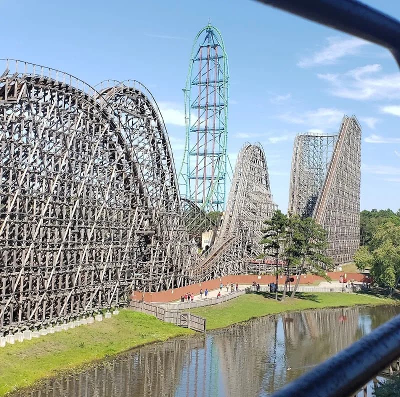 Six Flags Great Adventure roller coaster in Princeton, NJ