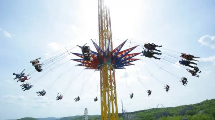 View of Six Flags Great Adventure in Princeton, NJ