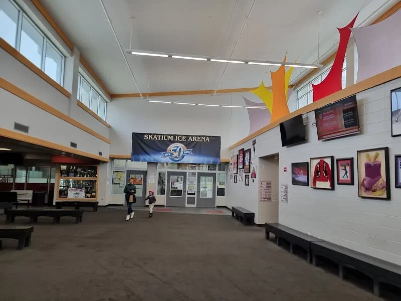 View of Skatium Ice Arena in Skokie, IL
