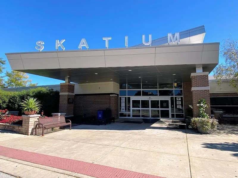 View of Skatium Ice Arena in Skokie, IL
