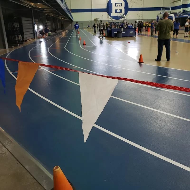 View of Skip Palrang Memorial Fieldhouse in Boys Town, NE
