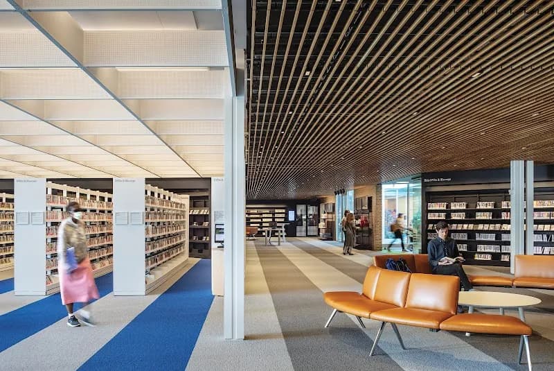 View of Skokie Public Library in Skokie, IL