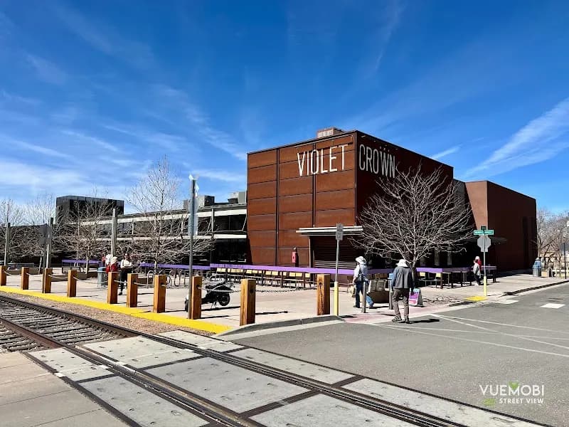 View of Sky Cinemas Railyard in Santa Fe, NM