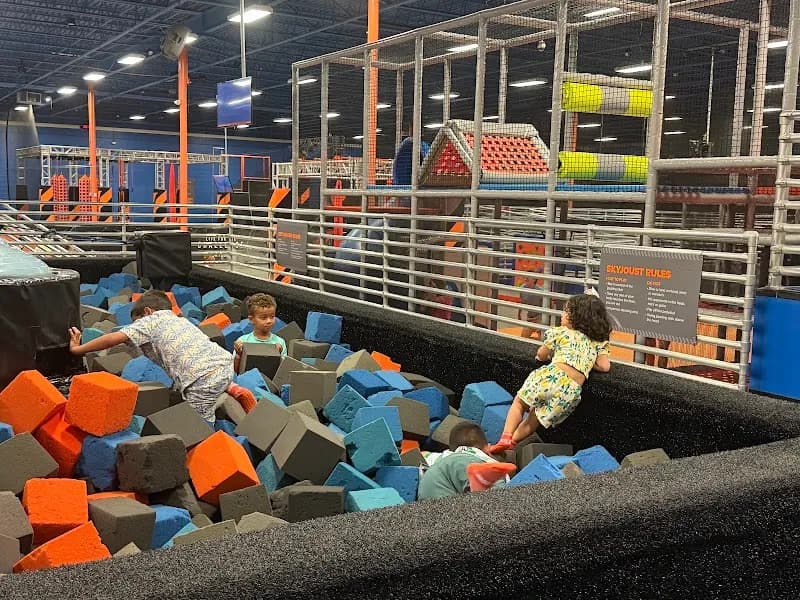 View of Sky Zone Trampoline Park in Greenville, SC