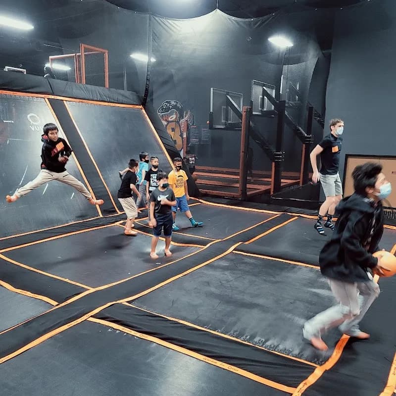 View of Sky Zone Trampoline Park in Long Beach, CA
