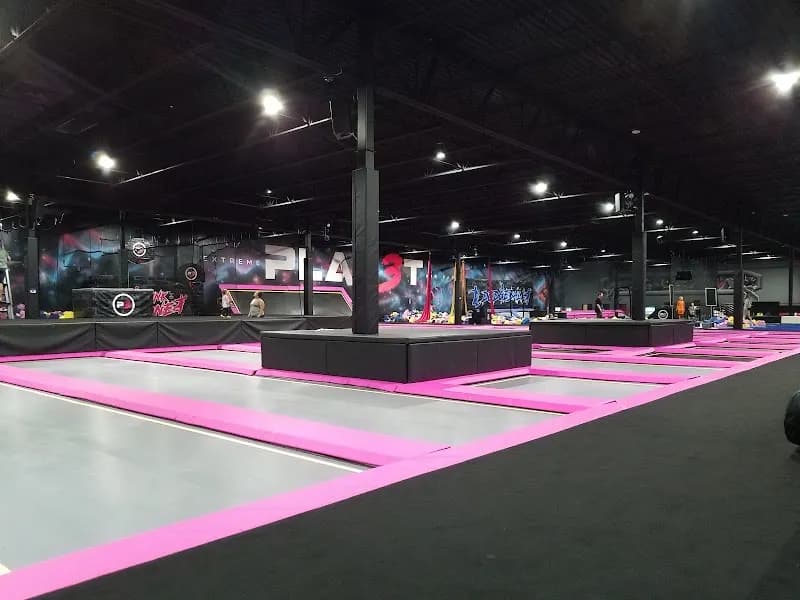 View of Sky Zone Trampoline Park in Muskegon, MI